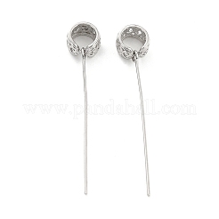 Rhodium Plated 925 Sterling Silver Eye Pins&nbsp;STER-Z001-113P