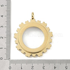 Ion Plating(IP) 304 Stainless Stee Locket Pendants&nbsp;STAS-S132-03G