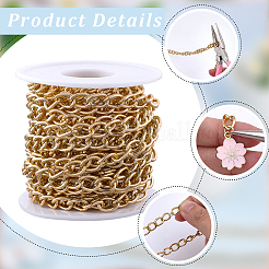 5M Aluminium Twisted Curb Chains&nbsp;CHA-BM0001-01G