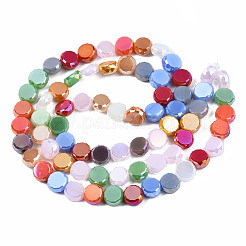 Electroplate Opaque Glass Beads Strands&nbsp;EGLA-S174-31