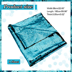 Polyester Sequin Fabric&nbsp;DIY-WH0028-74C