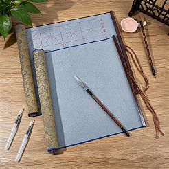2Pcs 2 Colors Flocking Reusable Water Writing Cloth&nbsp;AJEW-OC0016-35B