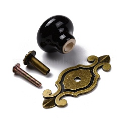 Round-shaped Porcelain Cabinet Door Knobs&nbsp;LS-FIND-Z004-18A