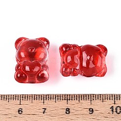 Baking Paint Transparent Glass Beads&nbsp;DGLA-N018-02F