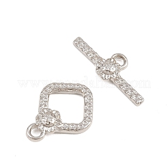 Brass Toggle Clasps&nbsp;KK-G548-34D-P