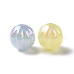 UV Plating Rainbow Iridescent ABS Plastic Glitter Beads&nbsp;KY-G025-05