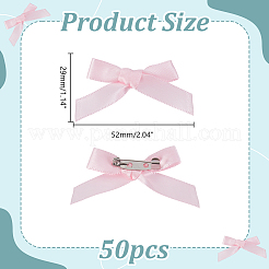 Bowknot Polyester Pins&nbsp;LS-JEWB-WH0010-89C