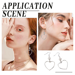 100Pairs Brass Earring Hooks&nbsp;KK-CN0001-78