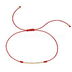 Handmade Glass Seed Beads Braided Bead Bracelets&nbsp;LE4581-1