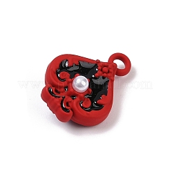 Spray Painted Alloy Pendants&nbsp;PALLOY-S038-07B