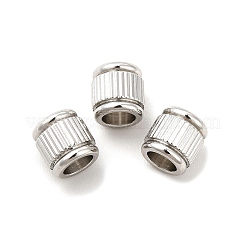 Non-Tarnish 201 Stainless Steel European Beads&nbsp;STAS-M089-03P