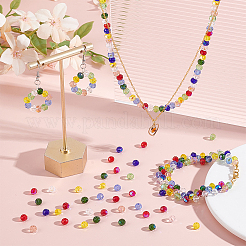 10 Strands 10 Colors Electroplate Glass Beads Strands&nbsp;EGLA-GO0001-04