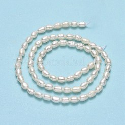 Natural Cultured Freshwater Pearl Beads Strands&nbsp;PEAR-J006-09A