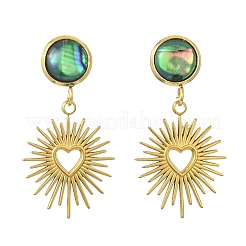 304 Stainless Steel Stud Dangle Earrings&nbsp;EJEW-JE07311-01