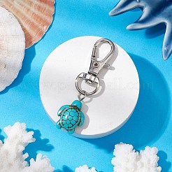 Sea Turtle Synthetic Howlite Pendant Decorations&nbsp;HJEW-JM02382