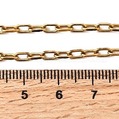 2.5MM 304 Stainless Steel Paperclip Chain Necklaces for Women Men&nbsp;NJEW-A054-03G