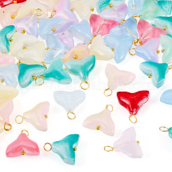50Pcs Transparent Glass Pendants&nbsp;PALLOY-TAC0277