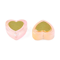 Transparent Spray Painted Glass Beads&nbsp;LAMP-N032-05-B01