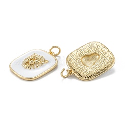 Real 18K Gold Plated Brass Enamel Pendants&nbsp;KK-A155-16G