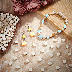 300Pcs Unfinished Wood Beads&nbsp;WOOD-SP0002-05