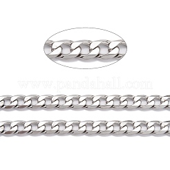 Tarnish Resistant 304 Stainless Steel Cuban Link Chain&nbsp;STAS-B019-01P