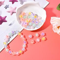 60pcs 6 Colors Transparent Acrylic Beads&nbsp;TACR-CC0001-01