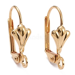 Brass Leverback Earring Findings&nbsp;KK-F824-006G