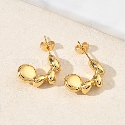 304 Stainless Steel Stud Earrings for Women&nbsp;EJEW-K333-37G