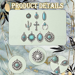 20Pcs 10 Styles Tibetan Style Alloy Pendants&nbsp;FIND-YW0005-61