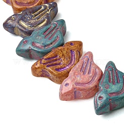 Painted Glass Beads Strands&nbsp;GLAA-Z021-19