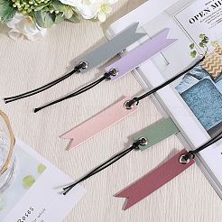 10Pcs 5 Colors Leather Bookmarks&nbsp;AJEW-CP0007-56