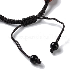 Oval Natural Mixed Gemstone Braided Bead Bracelets&nbsp;BJEW-H239-05