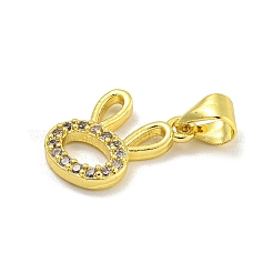 Rack Plating Brass Micro Pave Cubic Zirconia Charms&nbsp;KK-C074-08G