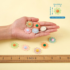 Resin Frosted Cabochons&nbsp;RESI-TA0001-26