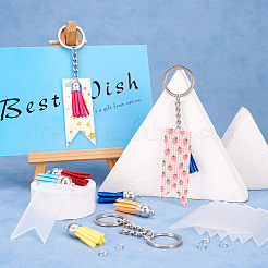 DIY Tassel Charms Iron Keychain Making Kit&nbsp;DIY-TA0009-41