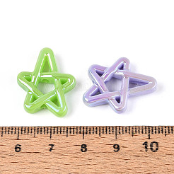 UV Plating Opaque Acrylic Beads&nbsp;OACR-N153-17
