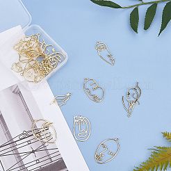 Alloy Open Back Bezel Pendants&nbsp;PALLOY-SC0002-65G