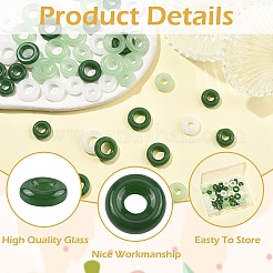 60Pcs 6 Styles Glass Pendants&nbsp;GLAA-YW0005-56