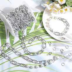 DIY Oxidation Aluminum Cable Chains Necklaces/Bracelets Making Kits&nbsp;DIY-SP0001-87B-S