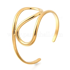 304 Stainless Steel Cuff Bangles for Women&nbsp;BJEW-V012-01G