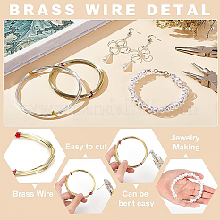 2Pcs 2 Colors Brass Wire&nbsp;FIND-BC0003-77