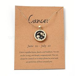 Alloy Rhinestone Pendant Necklaces&nbsp;NJEW-H306-A07-G