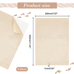 Self-Adhesive Faux Suede Clothing Patches&nbsp;PATC-WH0005-37B