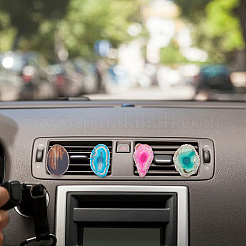 5Pcs Natural Agate Car Air Vent Clips&nbsp;HJEW-DC00112