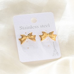 304 Stainless Steel Stud Earrings for Women&nbsp;LS-EJEW-K306-04G