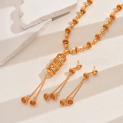 Alloy Geometric Vintage Fringe Necklace & Earrings Set for Women Banquet Engagement&nbsp;UF6584
