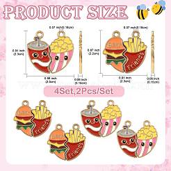8Bags 2 Styles Alloy Enamel Pendants&nbsp;ENAM-FS0004-40