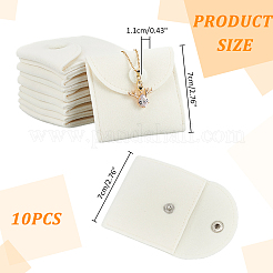 Square Velvet Jewelry Package Bags&nbsp;ABAG-WH0035-055A-03