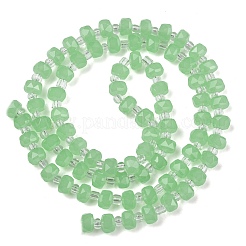 Imitation Jade Glass Beads Strands&nbsp;GLAA-P076-01B-02