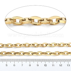 Ion Plating(IP) 201 Stainless Steel Oval Link Chains&nbsp;CHS-E030-01G-01